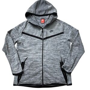 Nike Tech Knit Full Zip Windrunner Mens MediumGrey Space Zip Up Sweatshirt DD07